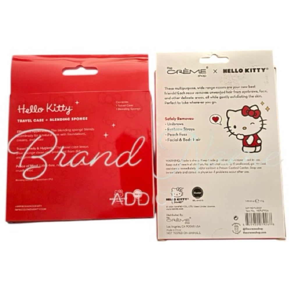 Hello Kitty Blending Sponge, Case, & Prepped Up Dermaplane Set - Picture 2 of 2
